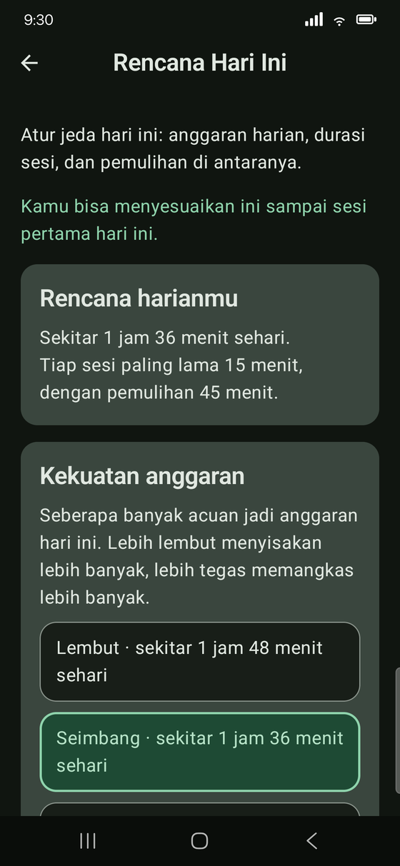 Rencana hari ini